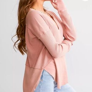 We The Free Monterey Pieced Waffle Thermal Top Rosie